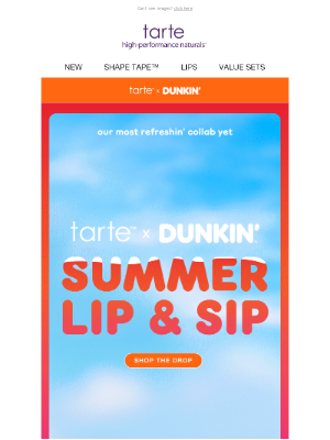 Tarte Cosmetics - tarte x Dunkin’ is HERE 🧡