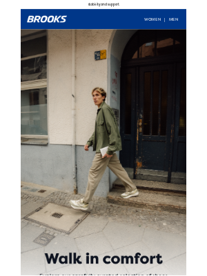 Brooks Running (United Kingdom) - Walk in comfort