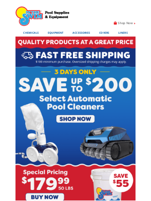 In The Swim - 🤖 Up to $200 Off Pool Cleaners—Ends Sunday!