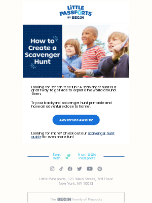 Little Passports, Inc. - 🔍 Free Scavenger Hunt Printable for Kids!