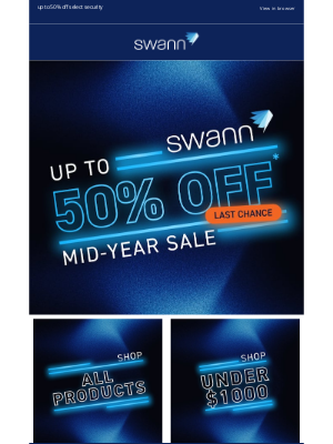 Swann (Australia) - Mid-Year Sale Ends Soon—Lock in Up to 50% Off Now