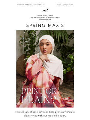 Aab (United Kingdom) - Spring Maxis: Print or Plain?