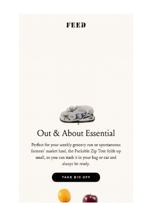 FEED Projects - Take $10 off: Your grocery run just got easier