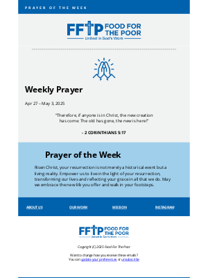 Food For The Poor - 🙏 Prayer of the Week