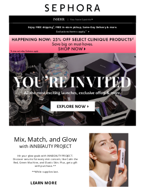 Sephora (Canada) - July forecast: sunny with a chance of glow at these beauty events 💖👀