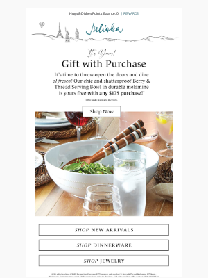 Juliska - Your Gift With Purchase Awaits