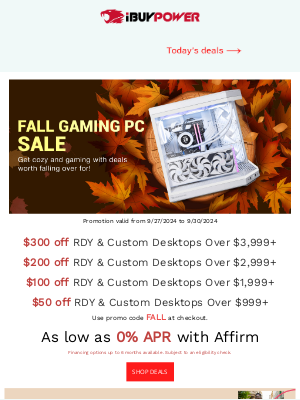 iBUYPOWER - We have some savings to kick off Fall 🍂