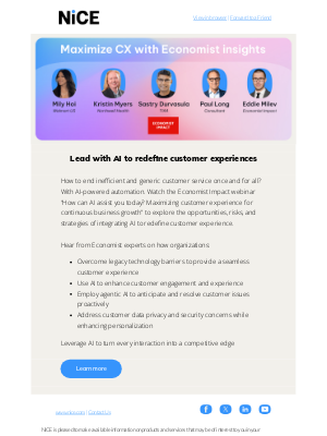 NICE - Balance AI risk and opportunity