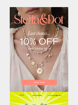 Stella & Dot - 10% off ends tonight