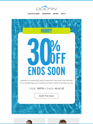Dolfin Swimwear - Your Favorite Suits are 30% OFF!