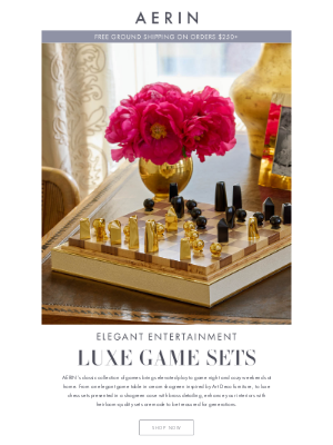 AERIN LLC - Luxe Game Sets