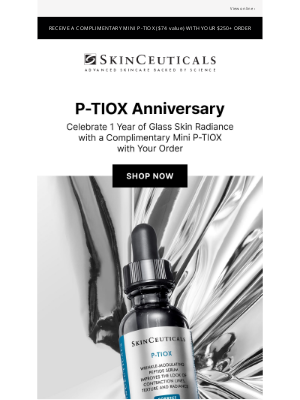 SkinCeuticals - Celebrate 1 Year of Glass Skin Radiance with P-TIOX