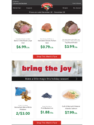 Hannaford Supermarkets - Carolyn, your weekly Hannaford flyer has arrived