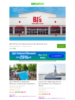 Groupon - BJ’s Membership for $15 + $15 in Rewards?! That’s a Cartload of Savings