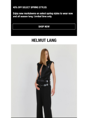 HELMUT LANG - PRE-FALL 2025 HAS ARRIVED