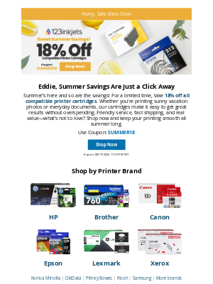 123inkjets - ⏳ Don’t Miss Out: 18% Off Ink