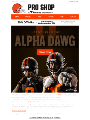 Cleveland Browns - Introducing the Alpha Dawg Helmet
