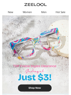 Zeelool - TOP Frame Styles Clearance