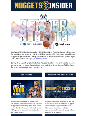 Denver Nuggets - 5280 Night Showdown