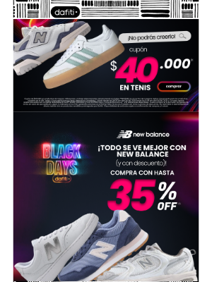 Dafiti (Colombia) - ¡New Balance está en oferta! 📢