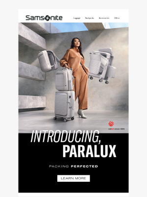 Samsonite - Introducing Paralux. Packing, Perfected.
