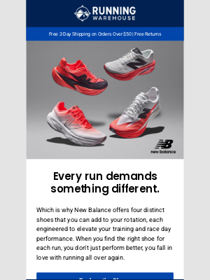 Running Warehouse - Four New Balance Shoes That Deliver