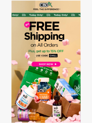 CBDfx - Get FREE shipping on all orders—today only! 🥳
