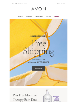 Avon - Catch Ya Later, Sunshine - Ship Free!