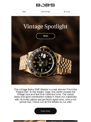 Bob's Watches - Patina, Gold, and Timeless Style—This Vintage Rolex Has It All