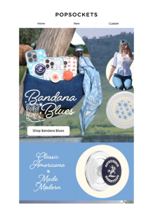 PopSockets - Bandana Blues is out now 🩵