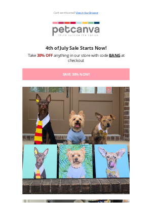 Pet Canva - Hi, Shop Our Independence Day Sale 🗽🎆