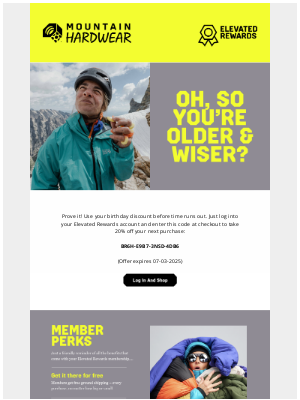 Mountain Hardwear - Happy belated.