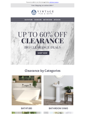 Vintage Tub - Fall Clearance Going Fast