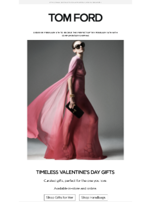 TOM FORD - TIMELESS VALENTINE'S DAY GIFTS