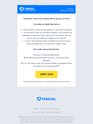 FanDuel - Football Season is Here — Let’s Get You Verified!