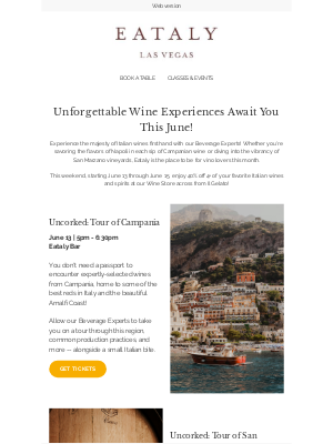 Eataly Net USA LLC - LOVE Vino? We've got just the thing!