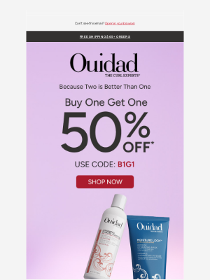 Ouidad - Christopher, BOGO 50% OFF Starts Now!