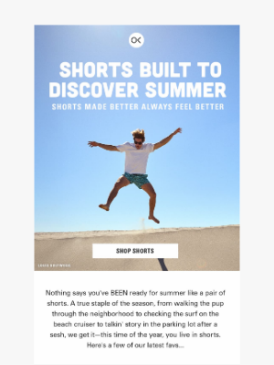 Outerknown LLC - Time to Bust Out Some Shorts