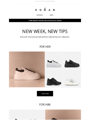 HOGAN - New week, new tips