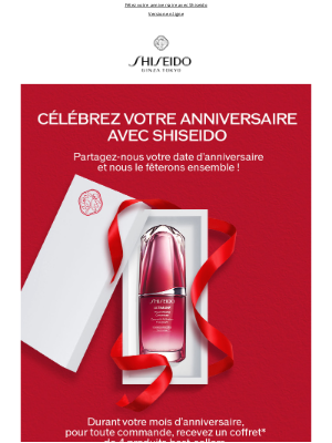 SHISEIDO (France) - Un anniversaire tout en beauté !