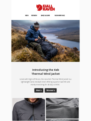 Fjallraven - The wind shell with insulation built in.