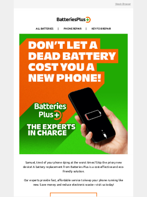 Batteries Plus - Save Your Phone—and Your Wallet!