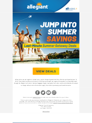 Allegiant Air - Hot Deals to Cool Destinations