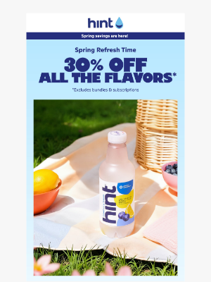 Hint Water - 30% off every flavor🍓🍉🍍