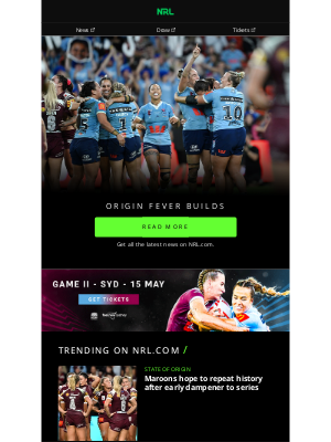 NSW Rugby League (Australia) - All Roads Lead to Sydney: Game II Awaits 🏉