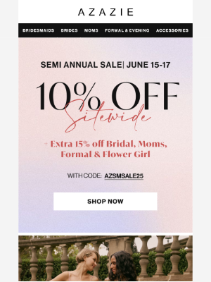 AZAZIE - FINAL HOURS | Semi Annual Sale ends TODAY! ⏰