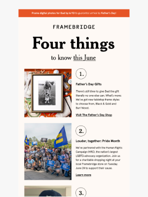 Framebridge - The Framebridge Flyer: June