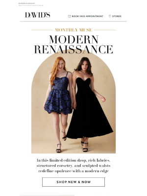 David's Bridal - New drop: Modern Renaissance