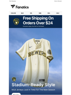 NFLshop - Find Your Perfect Brewers Jersey Inside >>