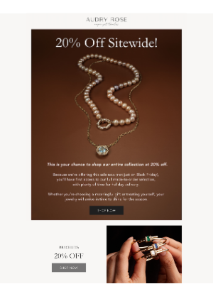 Audry Rose - Everything Is 20% Off!
